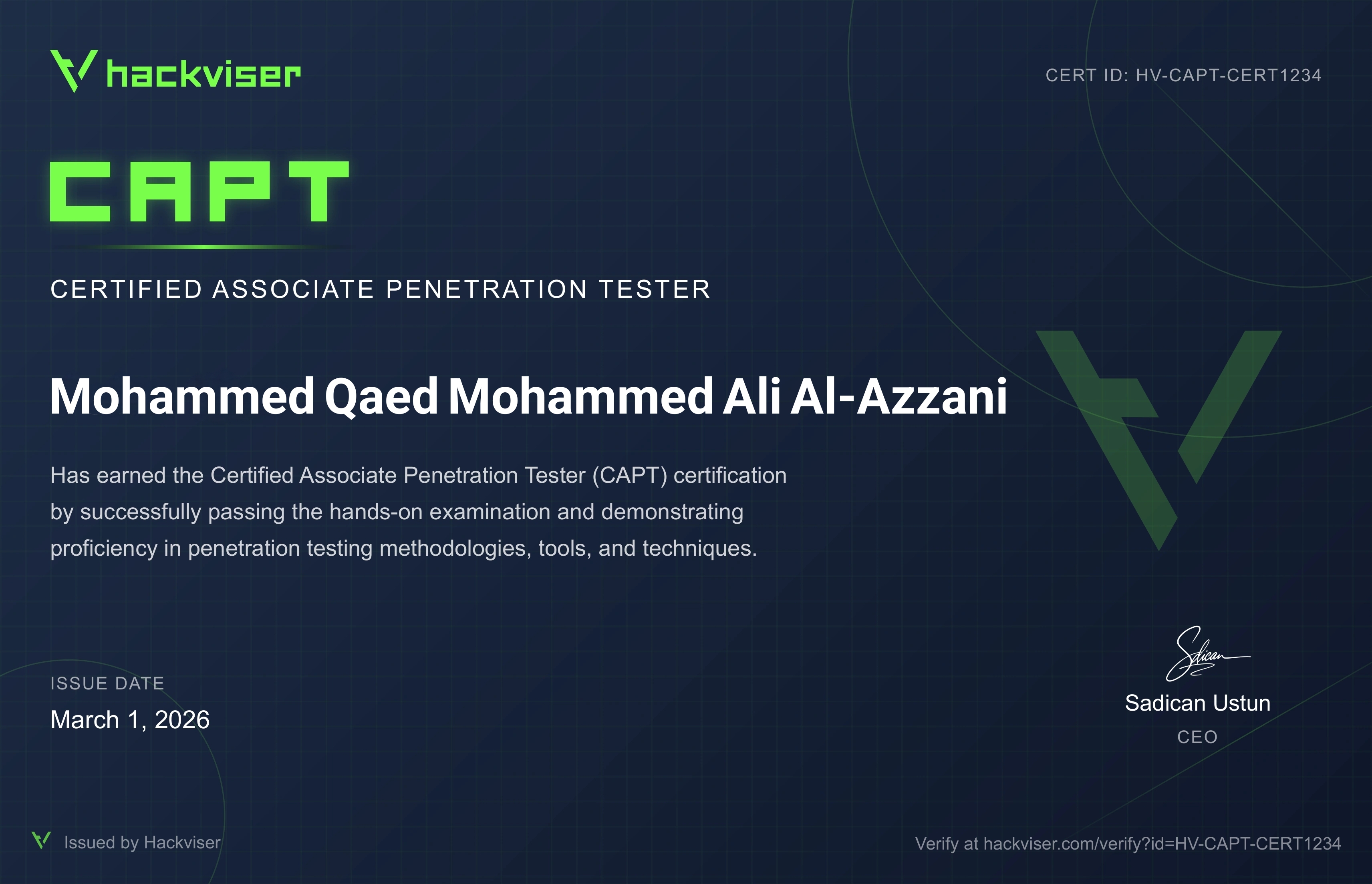 Certified Associate Penetration Tester (CAPT)